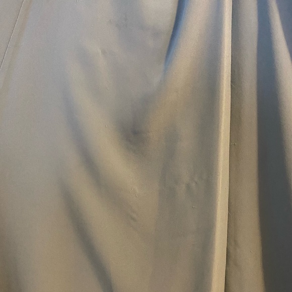 Gather and Gown dusty blue halter bridesmaid or prom dress - Picture 4 of 6